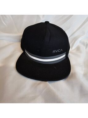 RVCA Black and Gray Men's Ball Cap